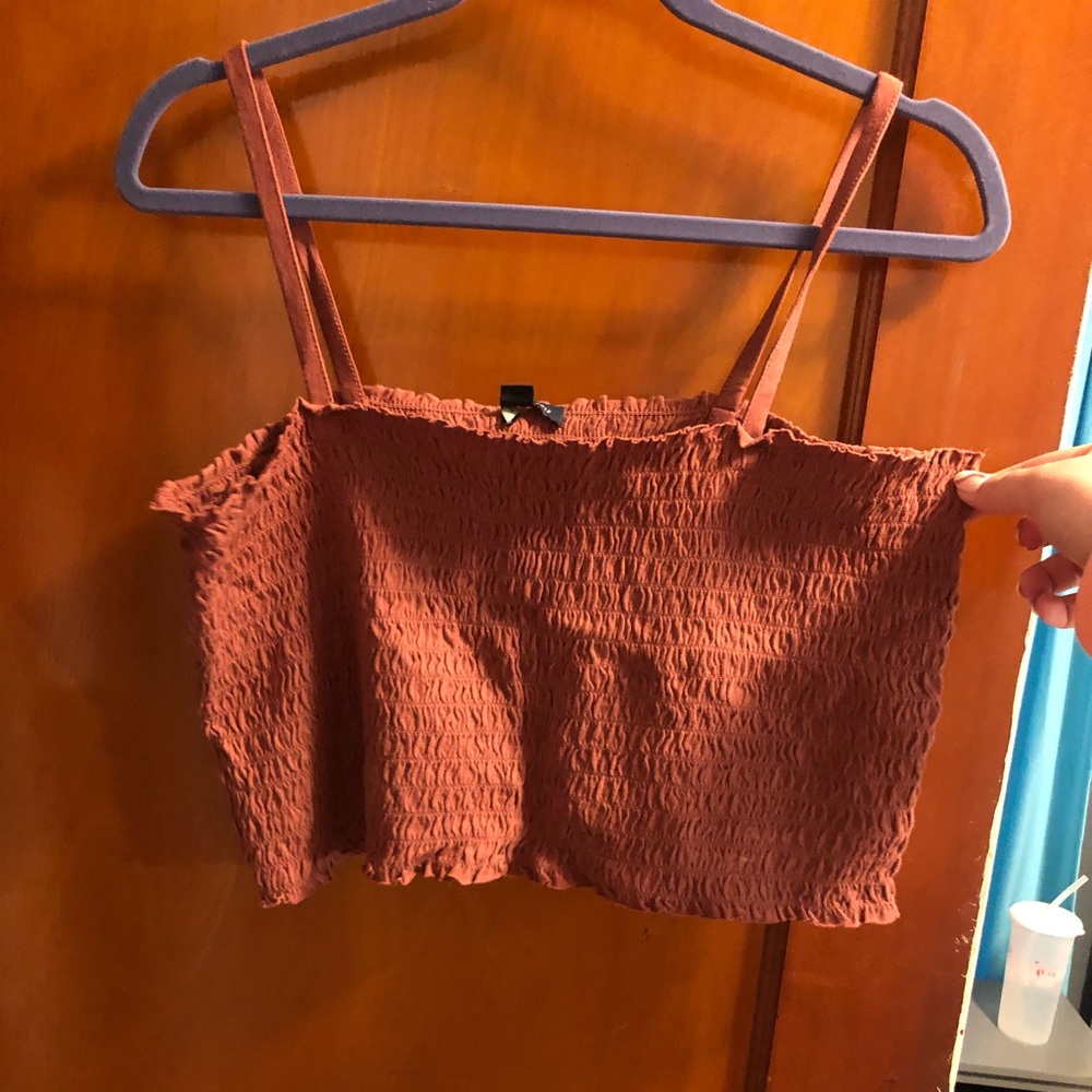 American eagle smocked cami